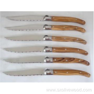 Olive Wood Steak Knives